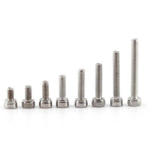 A2 Stainless Steel Hex Socket Screws And Nuts Kit With 200 Screws And 100 Nuts For Home And Office Repairs, assorted cap heads
