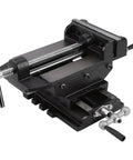 Chiyyak 6 Inch Heavy Duty Cross Slide Drill Press Bench Mount for Drilling Milling Work. Durable cast iron body with clamp.