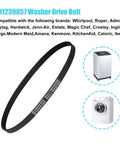 Washer Drive Belt For Top Load Washers That Hold Up, Compatible With Maytag Whirlpool Amana, Replacement Part AP6333320 PS12578772 4845287 W10808317 W1080831, black rubber drive belt for top-load washer