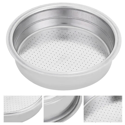 Pressurized Filter Basket In Stainless Steel For Espresso Machines Barista Grade Single Cup Accessory For Home Coffee Setup Easy Clean