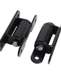 Beefy Heavy Duty Gate Hinge 7 Inch Black Outdoor Bolt On Fence Hinge for Heavy Gates 1000 Lbs Load Capacity Galvanized Inner Core Painted Outer Finish Weatherproof Outdoor Hardware Easy Install, two hinges