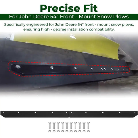 Half Inch Poly Cutting Edge Scraper Bar Replacement For 54 Inch John Deere Front Mount Snow Plow Blade M75679 close-up