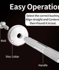 Parts of 10 Piece Bearing Press Kit With Universal Race And Seal Driver Set Includes 9 Adapters And Red Seal Driver For Easy Bearing Installation