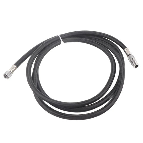 Heavy Duty Nylon Airbrush Hose Point 1 8 Meters Long Universal One Eighth Interface For Compressor Hookup Ensuring A Tight Leak Free Fit For Artists Who Want Smooth Airflow On Every Project Plus Hassle Free Install And Sick Quality black nylon hose with 1/8-inch metal fittings