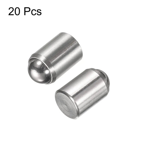 20 Pack Ball Point Spring Plungers 10x13mm Stainless Steel 304 Mini Ball Plungers For Doors Cabinets Furniture Ball Catch Latch No Step Positioning Beads Heavy Duty, 20 pcs