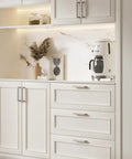 Top Shelf Slick Brushed Nickel Cabinet Pulls And Drawer Handles, Rock Solid Stainless Steel, Rust Resistant Kitchen Hardware, Smooth Grip Design, Built To Last, 7.5 Inch, 10 Pack on modern kitchen cabinets.