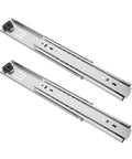 Heavy Duty Stainless Steel Drawer Slides With Bottom Mount Concealed Design For A Clean No Fuss Handle Free Look Ultra Smooth Glide Push To Open Mechanism Eliminates Drawer Pulls For Narrow Cabinets Minimalist Kitchen And Office Storage, pair