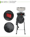 3000W Wet And Dry Electric Grain Mill With Funnel 110V Grinder showing switch and fan intake detail
