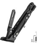 Adjustable Motorcycle Kickstand Built For Real World Rides, Heavy Duty Aluminum Alloy Universal Parking Stand With Triangular Design