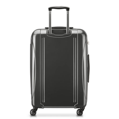 DELSEY PARIS Helium Aero hardside expandable luggage with four 360° spinner wheels, brushed charcoal, 24-inch