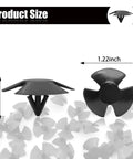 Detailed view of 20Pcs Hood Insulation Retainers Push Type Clips Kit For Jeep Chrysler Dodge Ram with dimensions 1.22 x 0.55 inches