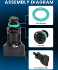 No Leak Oil Drain Plug Set With Removal Tool 6 Pack Compatible With Volkswagen 1.8L 2.0L Petrol Engines And Audi Lineup Assembly Diagram