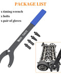Pro Grade Timing Belt Change Tool Kit For Camshaft Locking And Pulley Assembly VAG 3036 T10172 Compatible VW Golf shown