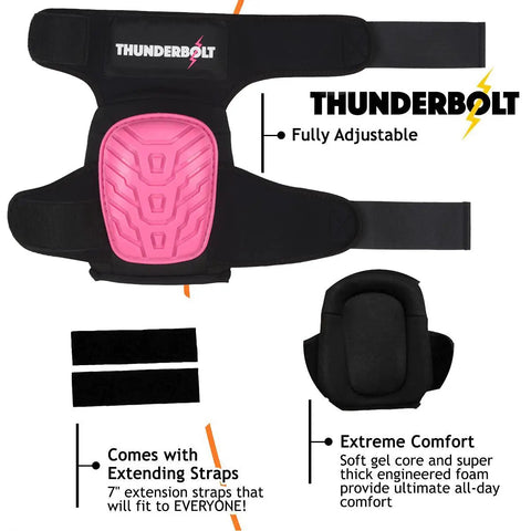 Women's Knee Pads Elite For Work Perfect For Flooring, Gardening, Cleaning, And Tile Projects, with gel cushion, fully adjustable