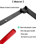 Beefy Heavy Duty Serpentine Belt Removal Tensioner Tool with steel construction and red non-slip grip handle