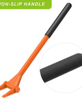 28 Inch Demo Bar With Two Tine Wrecking Bar Heavy Duty Pallet Buster All Steel Handle For Deck Board Removal Demolition and prying
