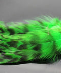 Natural Grizzly Rooster Hackle Feathers For Fly Tying Dope 30 Pcs Set White Yellow Green 10 To 15 Cm Long Realistic Fishing Fly Materials