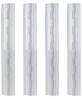 Top Shelf Clear Acrylic Folding Hinges 4 Pack Smooth Piano Wire Style Hardware for craft boxes, size 300x45mm.