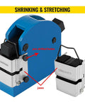 Sheet Metal Shrinker And Stretcher Kit With Two Jaws And Housing, Compound Lever, close-up of jaws and pre-drilled base