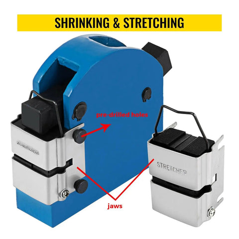 Rock Solid Sheet Metal Shrinker Stretcher Kit With Dual Quick Swap Jaws Compound Lever And Sure Grip Handles For Zero Hassle Auto Panel Shaping And Reliable Shop Fabrication All Day Long