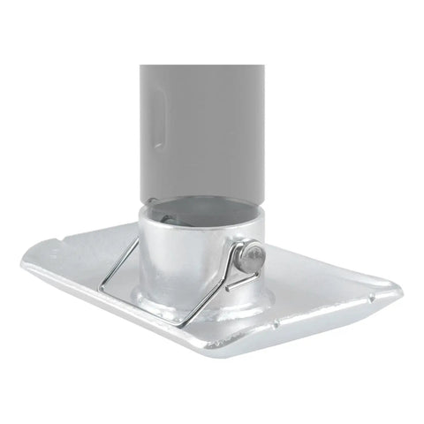 Three Eighths Inch Trailer Coupler Pin, Two And Three Quarter Inch Long, Clear Zinc Finish, in base of trailer hitch