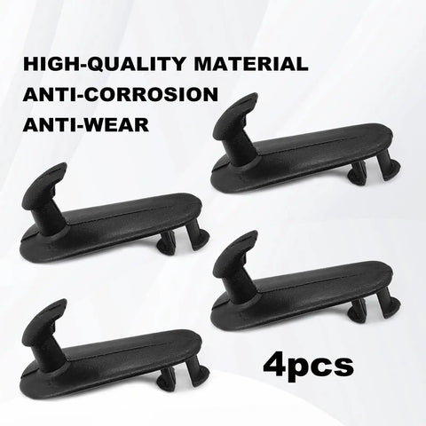4Pcs Car Floor Mat Clips Set Non Slip Floor Carpet Clips Fixing Hooks For Toyota Lexus Cars, black anti-wear material, set of 4