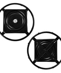 16.5 Inch Furniture Ring Base With 360 Degree Swivel Bottom And 10 Inch Plate For Recliners And Sofas Replacement Base Heavy Duty Steel Black Finish