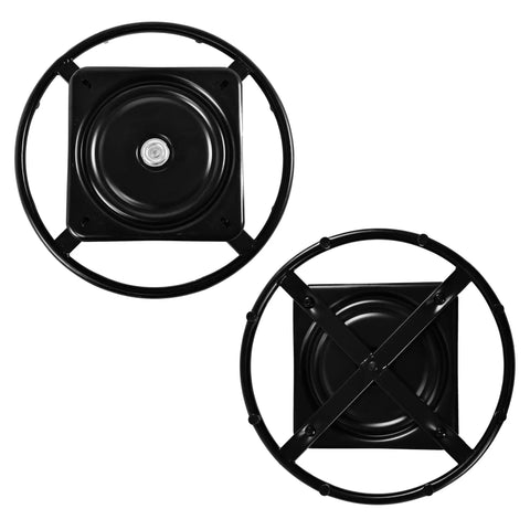 16.5 Inch Furniture Ring Base With 360 Degree Swivel Bottom And 10 Inch Plate For Recliners And Sofas Replacement Base Heavy Duty Steel Black Finish