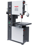 Heavy Duty 16 Inch Vertical Metal Cutting Bandsaw With 220V Single Phase Variable Speed Pro Grade Integrated Blade Welder And Grinder Tilting Cast Iron Table For Steel Aluminum And Plastic VS 1611, front view.