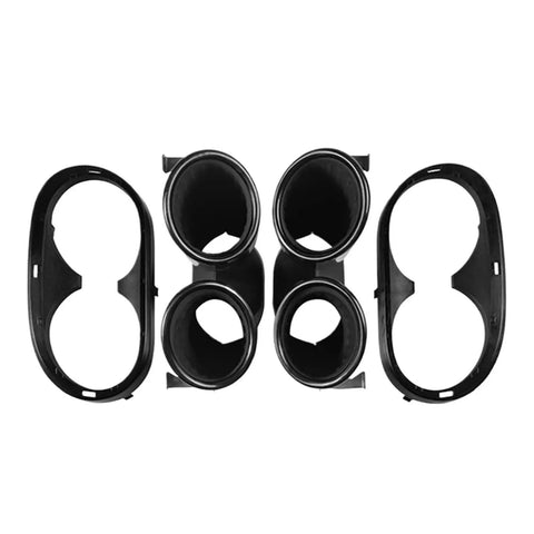Mercedes-Benz W177 A35 AMG 2020+ Exhaust Tips Kit Four-Exit Turbo Muffler Tail Pipes Black Stainless Steel With Protective Coating