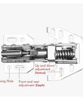 Soft Closing Hydraulic Cabinet Hinges For Kitchen And RV Doors Quiet Damper Buffer with adjustment features visible