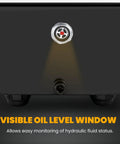 Visible oil level window on Beefy Electric Hydraulic Pump Power Pack 70 MPa Two Stage System 110V With 2L Oil Capacity