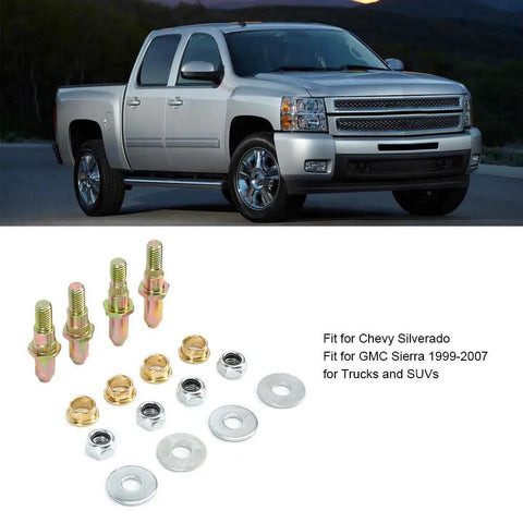 Fabater Chevy Door Hinge Pin Bushing Repair Kit For 1999-2007 Models Heavy Duty Iron Parts Set Restores Smooth Operation And Perfect Alignment For Trucks Suv, 4 pins and bushings for Chevy Silverado