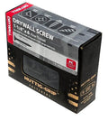 Pro Grade Drywall Screws For Light Gauge Steel Studs Size Six By One And A Quarter Inch Fine Thread Phillips Bugle Head Fasteners pack of 278.