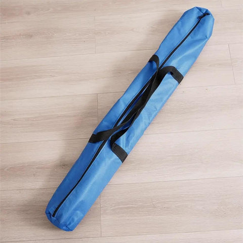 Blue carry bag for Adjustable Dog Agility Training Kit With Foldable Aluminum Obstacle Course, Height Adjustable, Easy Setup