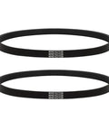 Multi Slot Drive Belts Replacement For GTW220ACK6WW And GTW330ASK4WW Washing Machines With Durable Rubber Construction Easy Install Wide Compatibility Quiet Performance Perfect For Quick Appliance Repairs, black ribbed washer belt set