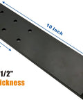 Dimensions of Three Pack Top Mount Countertop Support Brackets for Hidden Granite Quartz Marble Stone Countertops