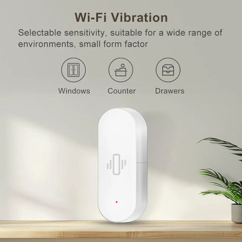 Wireless Glass Break Detector With App Alerts And WiFi Door Sensor Adjustable Sensitivity For Alarm Systems And Smart Home Automation Real Time Smartphone Alerts Easy Window Security Sensor To Shield Your Home 1 Pack for windows and drawers