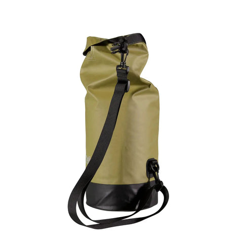 ExoDry 30L Large Drybag Waterproof With Roll Top Closure And Backpack Style Straps Thick Yet Lightweight Gear Keeper Side View