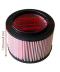 Heavy Duty Fine Dust Cartridge Vacuum Filter HEPA Replacement For Vacmaster 5 Gallon Wet Dry Vacuum Beast Series VFB511B 0201 with dimensions