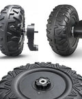 Two Pack 13 Inch EVA Solid Tire Set For Ride On Cars And SUVs Alligator Tire Tread Upgrade With 1.2 Cm Aperture Front And Rear Wheels