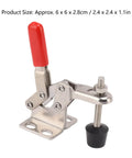 Pro Grade Toggle Clamp Latch Push Pull Stainless Steel Hand Tool For Woodworking And Welding, Adjustable Opening With Plastic Handle