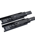 Side Mount Ball Bearing Drawer Slides 12 Inch Black 2 Pack, Smooth Silent Opening, Full Extension, Folding Design, Easy Glide Rails