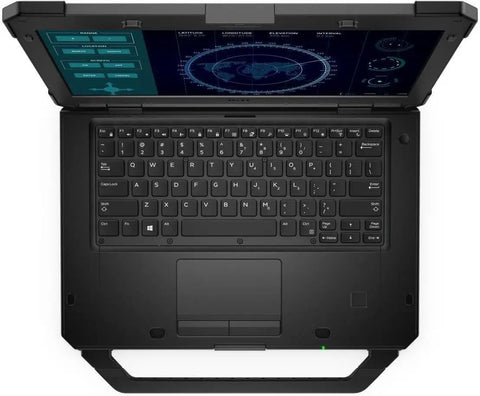 Legit Rugged 14 Inch Fhd Tablet Pc Featuring Beast Mode Intel Core I7 Processor With Dang Tough Ip53 Weather Shielding And 16 Gb Ram 256 Gb Ssd Plus Wifi Bluetooth Running Windows 11 Pro Renewed aerial view of keyboard and screen.
