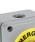 Grey IP66 weatherproof box with PG11 cable entry for Estop Emergency Stop Switch Push Button IP66 Weatherproof Station Box Outdoor