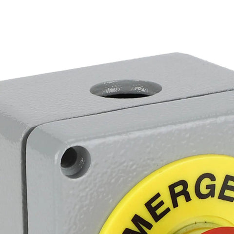 Grey IP66 weatherproof box with PG11 cable entry for Estop Emergency Stop Switch Push Button IP66 Weatherproof Station Box Outdoor