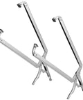 Two Pack 24 Inch Locking C Clamp With Large Opening Jaws And Adjustable Pliers With Grip Swivel Pads Alloy Steel Construction