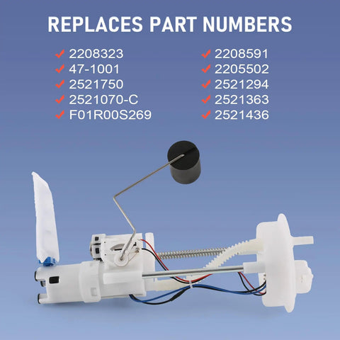 Fuel Pump Assembly Replacement For RZR 900 EPS And XP 1000 EPS Models 2014 2022 with part numbers listed
