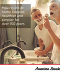 Two people using a bathroom sink with an UltraMix Faucet Valve Cartridge Replacement For Hampton Bath And Shower Faucets installed.