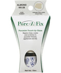 Front view of Porc-A-Fix Almond Touch Up Glaze For Porcelain Repairs With A High Gloss Finish That Blends Perfectly On Sinks, Tubs, and Appliances